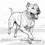 Cane Corso in Action Coloring Pages 1