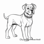 Cane Corso With Accessories Coloring Pages 3