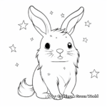 Captivating Bunny Unicorn with Stars Coloring Pages 1