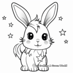 Captivating Bunny Unicorn with Stars Coloring Pages 3