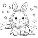 Captivating Bunny Unicorn with Stars Coloring Pages 4