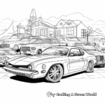 Car Show Coloring Pages: Variety of Cool Cars 1