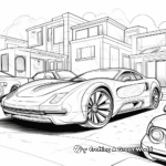 Car Show Coloring Pages: Variety of Cool Cars 4