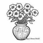 Carnation Vase Coloring Pages for All Age 2