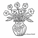 Carnation Vase Coloring Pages for All Age 3