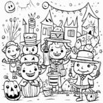 Carnival-Themed Birthday Party Coloring Pages 2