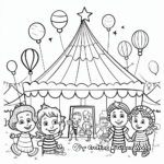 Carnival-Themed Birthday Party Coloring Pages 4