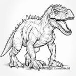 Carnivorous Carnotaurus Adult Coloring Pages 1
