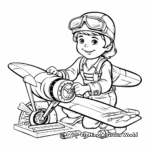 Carpenter's Tools Coloring Pages: Saw and Plane 4