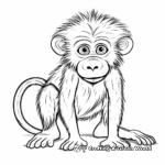 Cartoon Baboon Coloring Pages for Kids 2