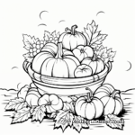 Cartoon Harvest Vegetables Coloring Pages 1