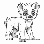 Cartoon Hyena Coloring Pages for Children 2