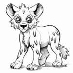 Cartoon Hyena Coloring Pages for Children 3