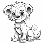 Cartoon Lion King Themed Coloring Pages 3