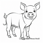 Cartoon Pig Coloring Pages for Children 4