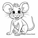 Cartoon Rat Coloring Pages 2