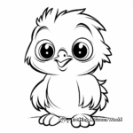 Cartoon-style Baby Penguin Coloring Pages 3