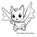 Cartoon Style Flying Squirrel Coloring Pages for Kids 1