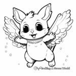Cartoon Style Flying Squirrel Coloring Pages for Kids 2
