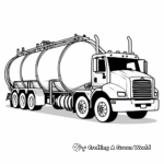Cartoon-style Propane Tanker Truck Coloring Pages 4