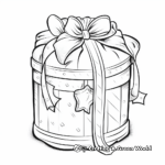 Cartoon Style Santa's Present Sack Coloring Pages 4