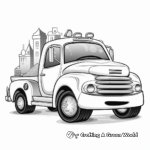 Cartoon-Style Tow Truck Coloring Pages 1