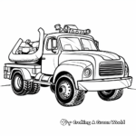 Cartoon-Style Tow Truck Coloring Pages 3