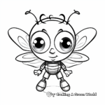 Cartoon-styled Bumblebee Coloring Pages 2