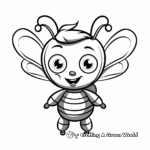 Cartoon-styled Bumblebee Coloring Pages 3