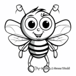 Cartoon-styled Bumblebee Coloring Pages 4