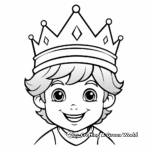 Cartoonish Crown Coloring Pages 3