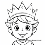 Cartoonish Crown Coloring Pages 4