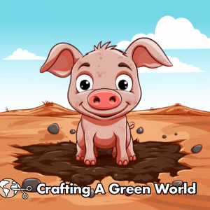 Pig In Mud Coloring Pages - Free &amp; Printable!