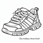 Casual Running Shoe Coloring Pages 1