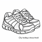 Casual Running Shoe Coloring Pages 2