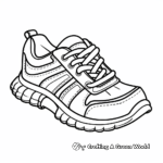 Casual Running Shoe Coloring Pages 3