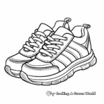 Casual Running Shoe Coloring Pages 4