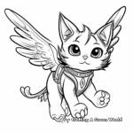 Cats with Wings Coloring Pages for Kid's Creativity 2