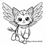Cats with Wings Coloring Pages for Kid's Creativity 4