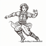Celebrating Irish Culture: Traditional Dance Coloring Pages 2