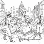 Celebrating Irish Culture: Traditional Dance Coloring Pages 3
