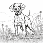 Celebration and Holiday German Shorthaired Pointer Coloring Pages 1