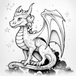 Celestial Dragon Coloring Pages for Adults 1