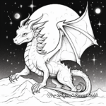 Celestial Dragon Coloring Pages for Adults 2