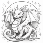 Celestial Dragon Coloring Pages for Adults 4