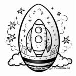 Celestial Themed Easter Egg Coloring Pages 2