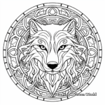 Celtic Wolf Mandala Coloring Pages 4