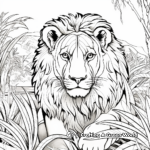 Challenging Jungle Predator Coloring Pages for Adults 1