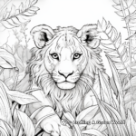 Challenging Jungle Predator Coloring Pages for Adults 3