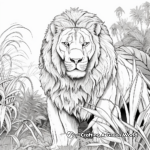 Challenging Jungle Predator Coloring Pages for Adults 4